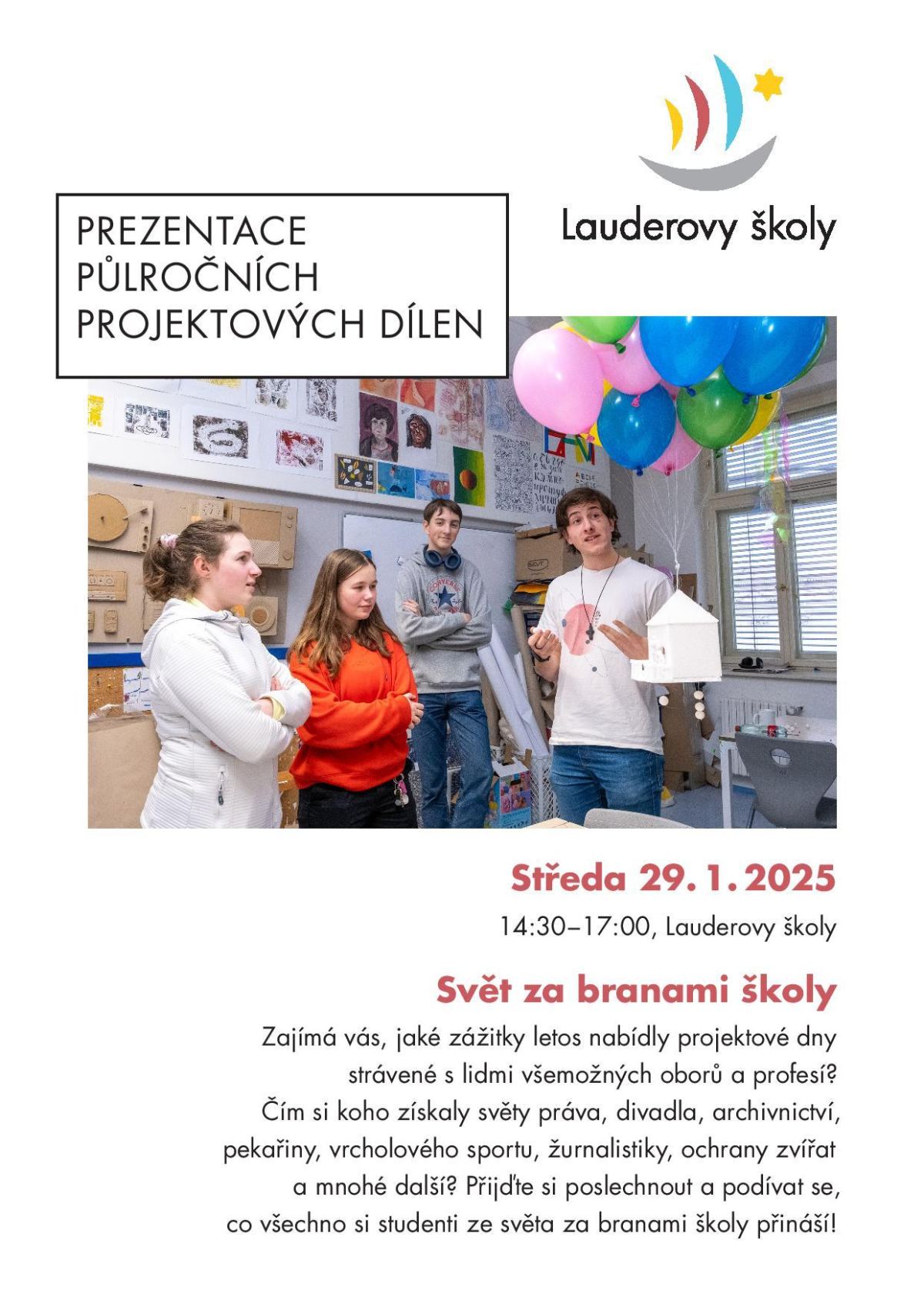 Prezentace půlročních projektových dílen